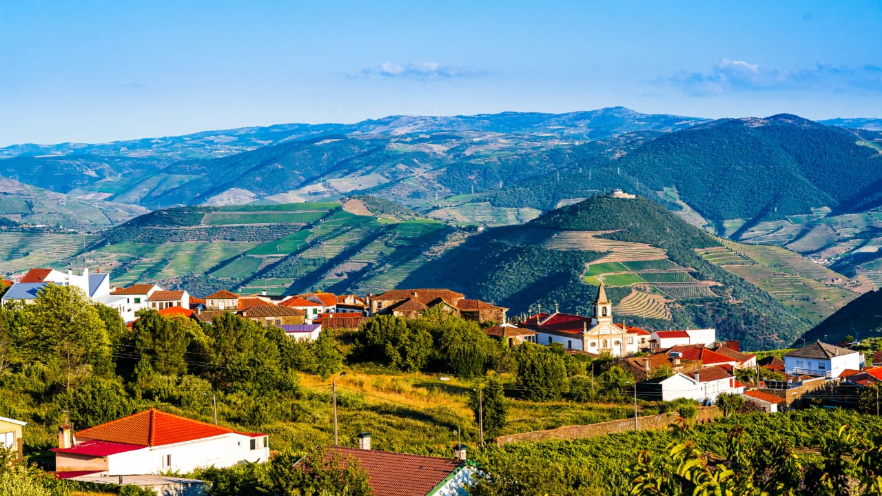La commune de Sabrosa au coeur de la vallée du Douro au Portugal.